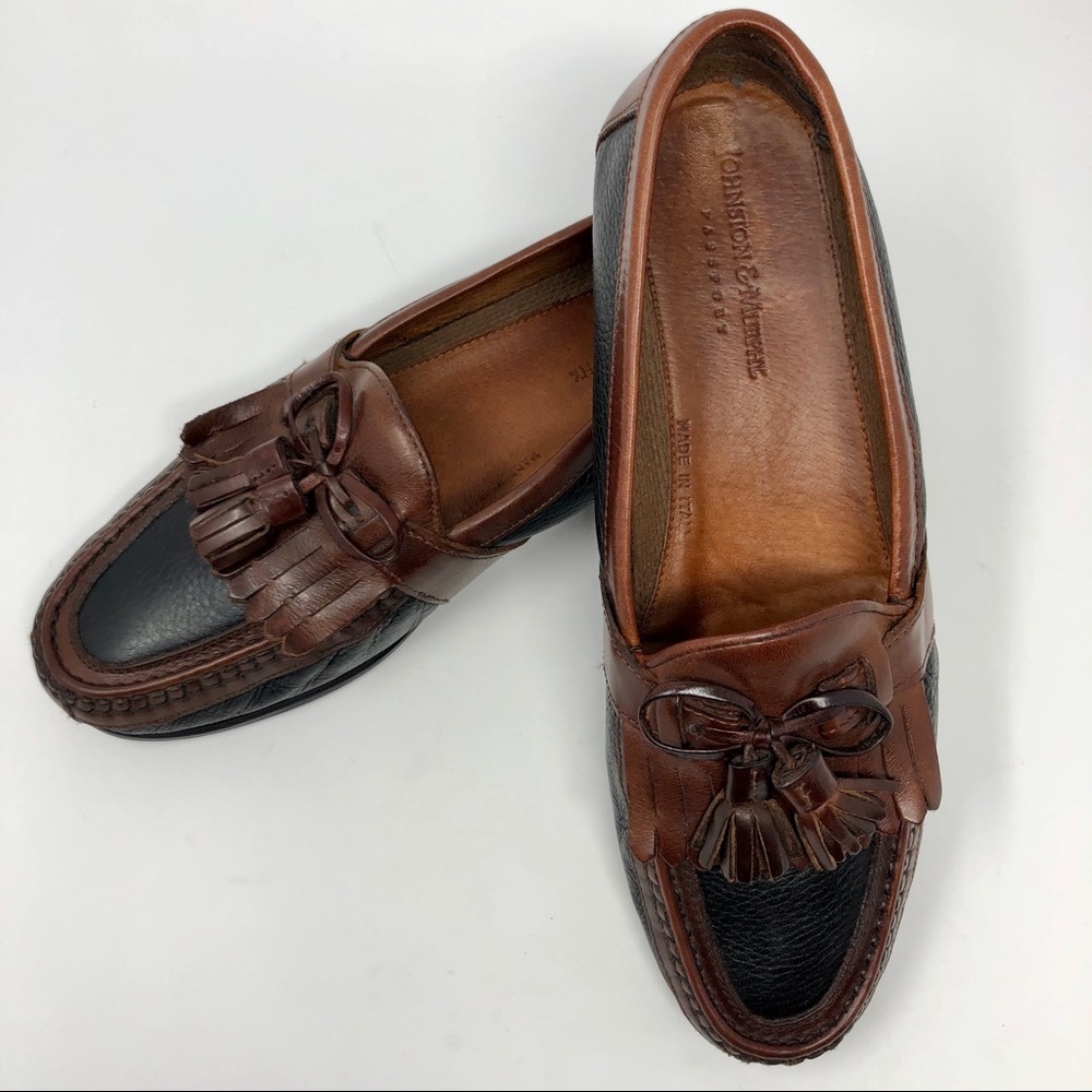 Men’s Johnston & Murphy Italian Tassel Loafer Sz 9 - Picture 7 of 7